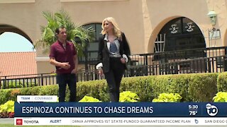 Victor Espinoza continues to chase dreams on the race track