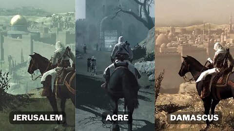 Exploring - The Holy Lands (Jerusalem, Acre, Damascus) - 1192AD - Assassin's Creed