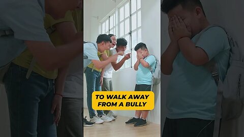 Is It Okay to Walk Away From a Bully? #bullyprevention #bullyingstopsnow #selfdefenseforkids