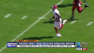 Ravens pick Oklahoma Wide Receiver Marquise "Hollywood" Brown in 2019 Draft