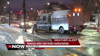Numerous water main breaks cause backups