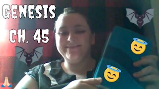 Reading ASMR Book of Genesis Chapter 45 from the NIV Bible in a 2021 Christian Goth Sermon