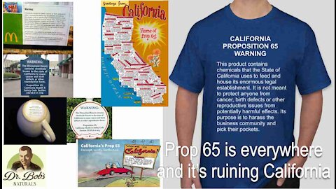 Dr. Bob Raising Awareness About California Proposition 65