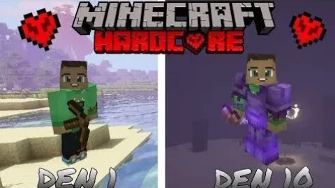 Přežil jsem 10 dní v Minecraft HARDCORU... a tohle se stalo..