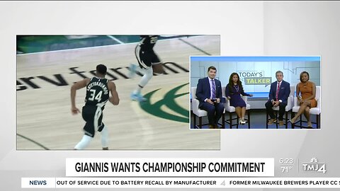 Today's Talker: Giannis discusses contract extension, Kevin Hart winds up in a wheelchair