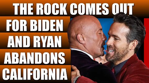 THE ROCK Comes Out Supporting Biden And Harris And Ryan Reynolds Leaves California Christians React