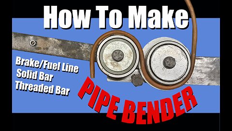 HOW TO MAKE a Pipe Bender DIY - Brake / Fuel Line - Solid / Threaded Bar