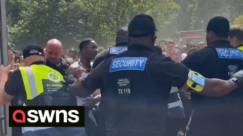 Moment security at Wireless Festival fail to contain HUGE crowd outside Finsbury Park