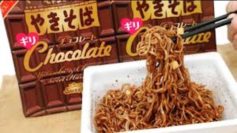 Chocolate Instant Noodles, MUST TRY!