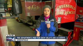 Fire departments prepare for snow delays and accidents