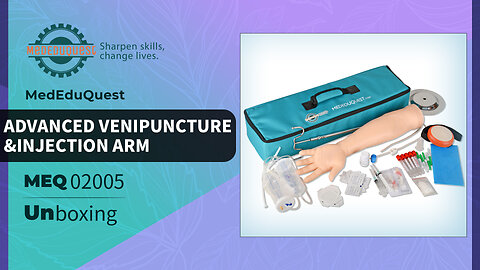Unbox MedEduQuest IV Injection Arm for Phlebotomy Venipuncture Cannulation Practice