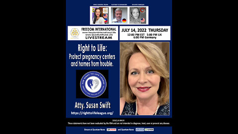 Atty Susan Swift - Right to Life: Protect pregnancy centers and homes from trouble."