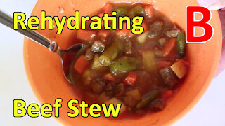 Rehydrating Freeze Dried Beef Stew