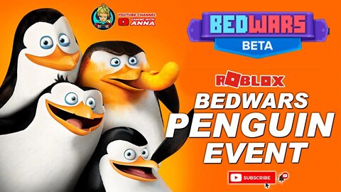 Fighting with Penguin in Roblox Bedwars Penguin Event