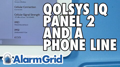 Qolsys IQ Panel 2: Using With a Phone Line