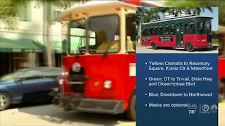 Downtown West Palm Beach trolley service resumes Thursday