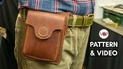 How to Make a Leather Hip Bag (Link to PDF Pattern in Description)