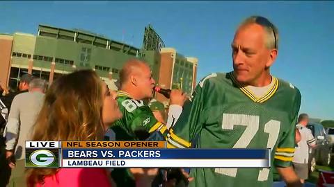 Tailgaters are ready for the Packers week 1 match-up with the Bears