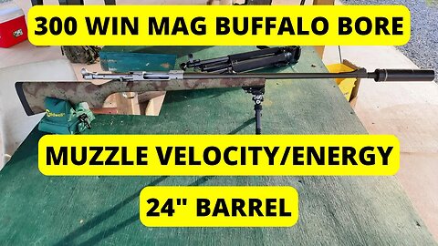 300 Win Mag Velocity Test - Buffalo Bore 180 Grain TTX Supercharged (24" Barrel)