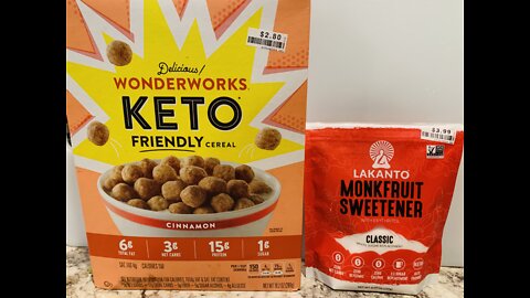 Did You Know That Big Lots Sells Lakanto Monk Fruit Sweetener & keto Cereal For Less?!!
