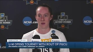 Leigha Brown leads Michigan over FGCU in NCAA Tournament