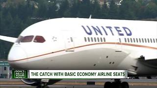 The catch with Basic Economy airline seats