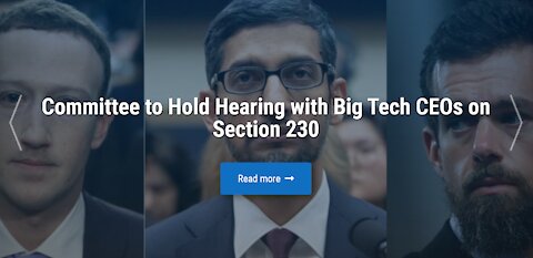 Senate Hearing with Big Tech CEOs 10/28/2020