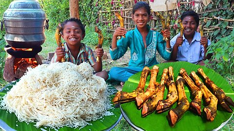 Goat Leg Paya Recipe | Healthy Mutton Paya | Aattu Kaal Paya with Idiyappam | Village Cooking Paya