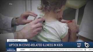 Uptick in COVID-related illnesses in kids