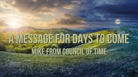 Mike From COT - A Message For Days to Come 4/7/24.
