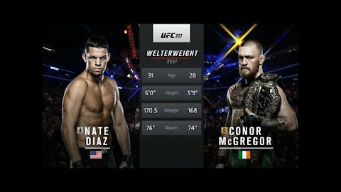Conor McGregor vs Nate Diaz 2 - Free Fight