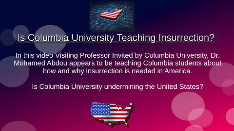 Is Columbia University Teaching Insurrection?