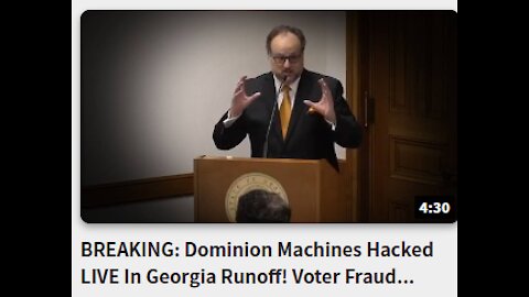 BREAKING: Dominion Machines Hacked LIVE In Georgia Runoff! Voter Fraud Senate Hearing 12/30/2020