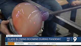 Glass blowing booming during the pandemic