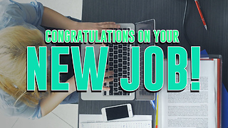 Congratulations on your New Job! Greeting Card 2
