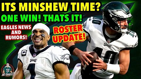 Minshew Mania? Jalen Hurts Pushing To Play! Eagles News And Rumors! Q+A! One Win Is All We Need!