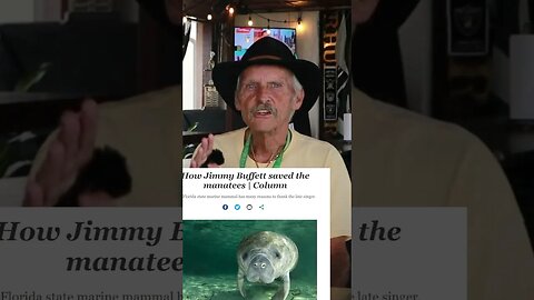 Jimmy Buffett 🦜 saved Manatees 🦭 from extinction