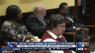 Mayor Young thanks top donors to YouthWorks