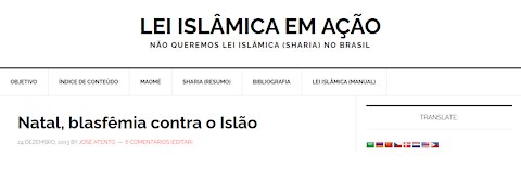 Natal, blasfêmia contra o Islão