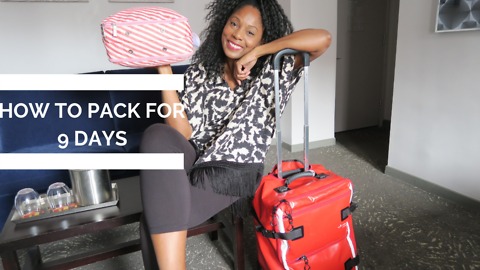 How to pack for 9 days using only carry-on luggage