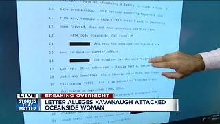 Oceanside woman claims Kavanaugh attacked her