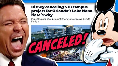Disney CANCELS Lake Nona Project! DeSantis Blamed?!