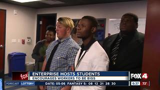 Local business community mentors students