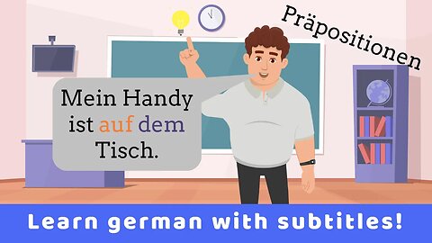 Deutsch lernen | Grammatik | Präpositionen erklärt mit Beispielen📚📖