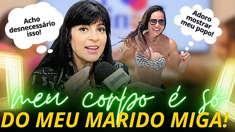 Fernanda Brum confronta apresentadora do SBT E diz meu CORPO é do meu MARIDO acho DESNECESSÁRIO!