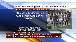 Kelly and Matthew Stafford donate meals, $100,000 to Forgotten Harvest and Detroit Public Schools programs