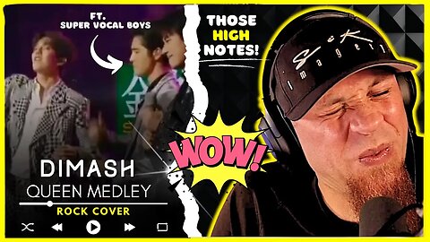 DIMASH "Queen Medley" ft. Super Vocal Boys // Audio Engineer & Musician Reacts