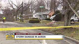 Severe storms cause damage, power outages in Akron
