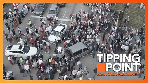 Pro-Hamas Rioters Terrorize Man in Car | TONIGHT on TIPPING POINT 🟧