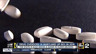 Opioid overdose deaths up in older Marylanders